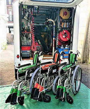 車椅子出張修理/定期点検・修理